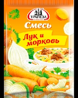 Смесь ТРАПЕЗА лук/морковь п/п 50г